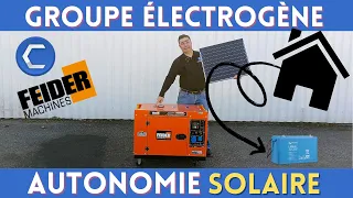 Idéal AUTONOMIE SOLAIRE - Présentation du GROUPE ÉLECTROGÈNE Monophasé FGED6500 - Capitools