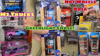 Found a Greenlight Chase! New Hot Wheels Baja, Drift & Nissan 5 packs. M2 Square Body Chevy & more!