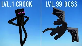 Monster School: Lv.1 Crook vs Lv.99 Boss - Minecraft Animation