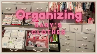 Getting ready for BABY GIRL / Organizing Baby area & Clothes by size