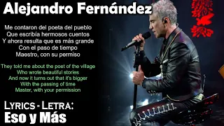 Alejandro Fernández - Eso y Más (Lyrics Spanish-English) (Español-Inglés)