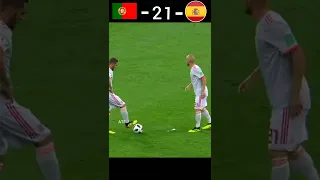 Portugal VS Spain 2018 world cup highlights #youtube #shorts #football