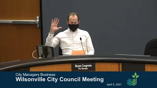 City Council Meeting:  April 5, 2021