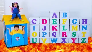 Alphabet Box of ABC Surprises with Eric Wendy and Ellie