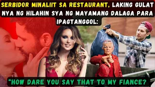 SERBIDOR BINASTOS SA RESTAURANT, LAKING GULAT NYA NG HILAHIN SYA NG MAYAMANG DALAGA PARA IPAGTANGGOL