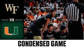 Wake Forest vs. Miami Condensed Game | 2022-23 ACC Men’s Basketball