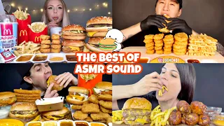 ASMR Best *Fast Food* Burger + French fries  Mukbang Compilation | Satisfying Big Bites