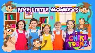 Five Little Monkeys | Chiki Toonz | Children's songs #song #kidsvideo