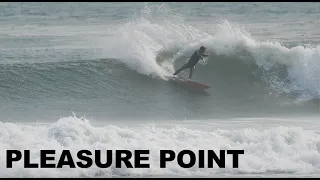 Surfing Pleasure Point Santa Cruz (Raw Footage)