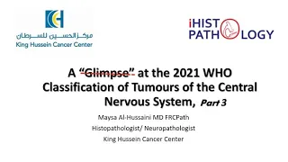 2021 WHO Classification of Tumours of the Central Nervous System Part 3 - Prof. Maysa Al Hussaini