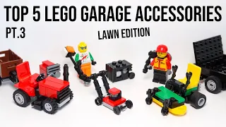 Top 5 LEGO Garage Accessories Pt.3 - Summer/ Lawn Edition!
