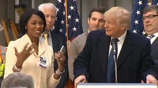 Trump Gives Impromptu Job Interview During Speech