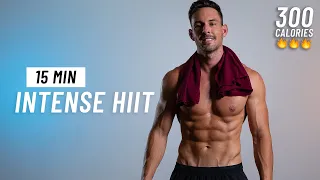 15 Min Intense HIIT Workout - ALL STANDING - No Squats or Lunges