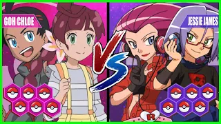 Pokemon Battle Pedia: Goh and Chloe Vs Jessie and James (Team Rocket)