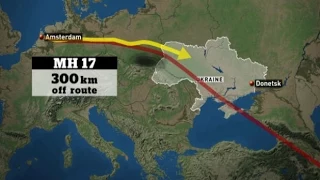 Why was MH17 flying through Eastern Ukraine?