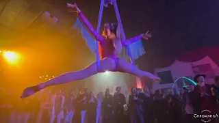 Aerial Hammock Performance for Artmosphere by Chromatica Events