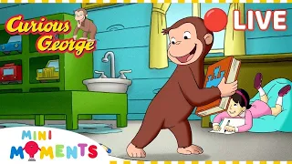 George Goes To School 📚 | Non-stop Curious George! 🐵 | Curious George | Mini Moments