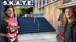 Game of Skate Down the Hollywood High 12 Stair!