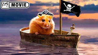 Hamster Pirate story Ep.1 - Pirate ship 🏴‍☠️ Captain Jack Hamster 🏴‍☠️ Homura Ham