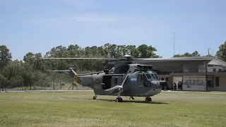 Ceremonia de recepción de helicópteros Sea King en la Base Aeronaval Comandante Espora.