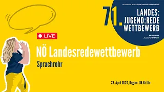 Landesredewettbewerb NÖ 2024 - TAG 3 - Sprachrohr