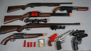 Hunter Sniper rifle Survival Toy Gun - Double Barrel Shotgun -Airsoft- Realistic Toy Guns Collection