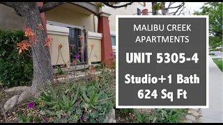 Malibu Creek Apartments | Unit 5305-4 | Studio + 1 Bath | 624 Sq Ft