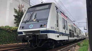 RER A RATP/SNCF - Départ d’une UM de MI2N Alteo IDF à Chatou - Croissy