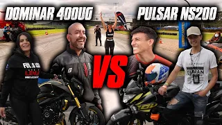 NS200 VS DOMINAR 250!!  No creí que ganara esta Moto!!