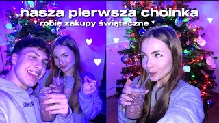 nasza pierwsza choinka 🌲🎀 robię zakupy świąteczne