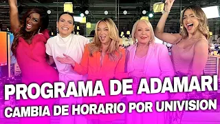 Programa de Adamari López cambia de horario en Univision