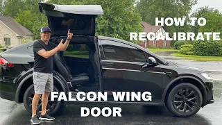 How to Recalibrate a Falcon Wing Door On 2022 Tesla Model X