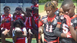 7v7 football micd up Ga Aggresision takes a trip to Aba to face 9u and 10u youth football is back