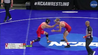 S.Rivera ( RUTG ) vs J.Butler ( OU ) 141 lbs Rd.1 | NCAA Wrestling Championships 2022