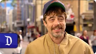 Guardians of the Galaxy's Benicio Del Toro Visits Disneyland Resort