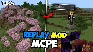 CARA DOWNLOAD REPLAY MOD UNTUK MCPE DAN MCBE 1.20 | APAKAH SUDAH RILIS ?? | REPLAY MOD MCPE 1.20+