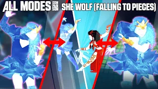 JUST DANCE COMPARISON - SHE WOLF (FALLING TO PIECES [ALL MODES]