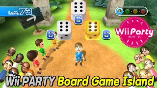 Wii Party Board Game Island gameplay | Advanced com | Shy Guy Vs Hiromi Vs Michael Vs Giovanna  보드게임