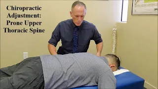 Chiropractic Adjustment Prone Upper Thoracic Spine