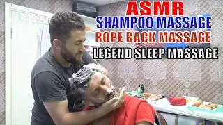 ASMR TURKISH BARBER MASSAGE = NECK CRACK=shampoo, head, ear, face, neck, back,gripes,sleep MASSAGE