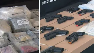 Police seize dozens of guns, more than $1M in drugs