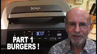 COOKING IN MY NEW NINJA FOODI air fryer grill - PART 1 - BURGERS