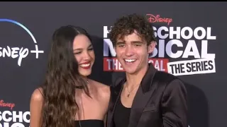 Olivia Rodrigo and Joshua Bassett at the HSMTMTS premiere (ALL THE CONTENT)