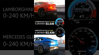 Lamborghini Urus Vs Mercedes Gle 63s Drag race to 240km/h! Battle of the suv's!