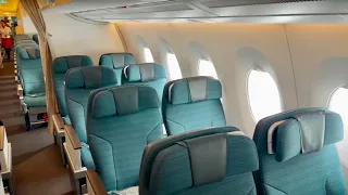 Cathay Pacific A350-900 Premium Economy Hong Kong - Singapore || Is it worth it?