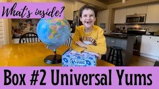 Universal Yums Box #2 // Homeschooling with Universal Yums Exploring Other Countries & Cultures