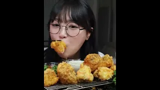 CRISPY FRIED SALMON TENDERS & COLD BEER | MUKBANG ASMR