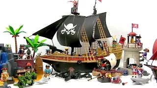 Massive Collection Playmobil Pirates Toys - Treasure Island & Soldiers Look Out  - New for 2016