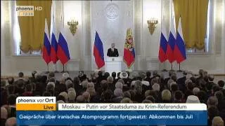 Anschluss der Krim an Russland - Rede von Wladimir Putin am 18.03.2014