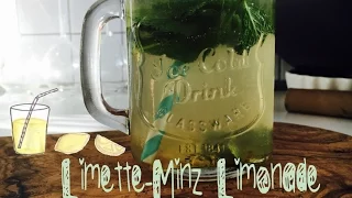 Leckere Limette-Minz Limonade